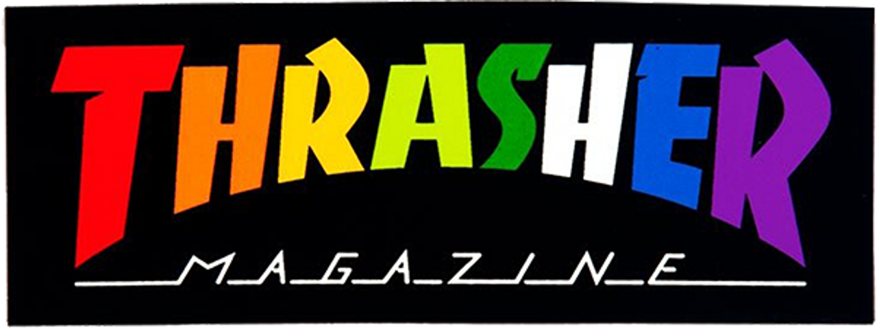 Thrasher Logo Patch - Rainbow