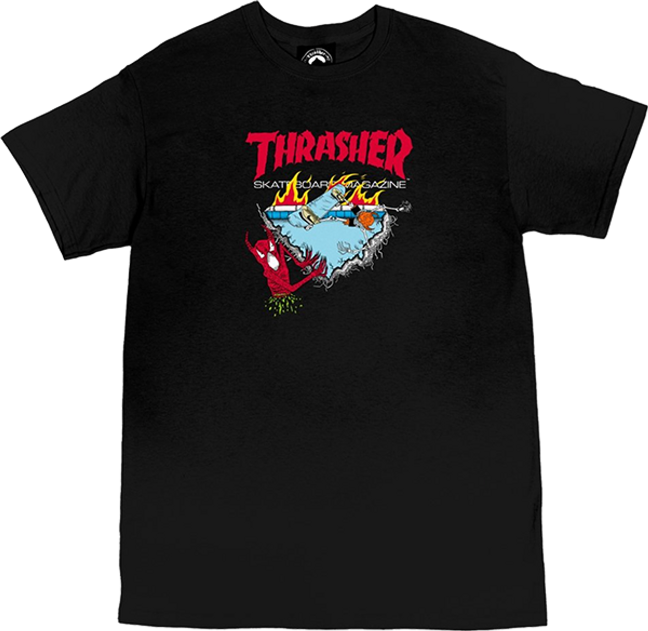 THRASHER NECKFACE 500 SS TSHIRT MEDIUM BLACK