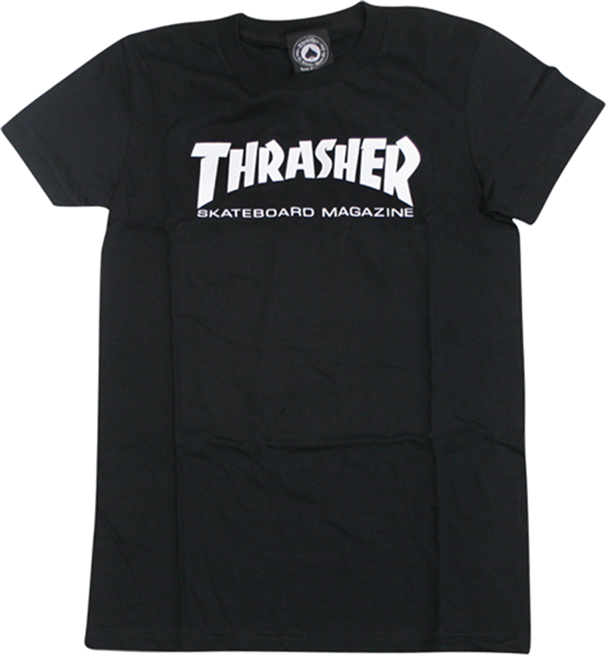 THRASHER MAG LOGO GIRLS SS TSHIRT XSMALL BLACK