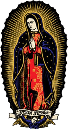 SANTA CRUZ JESSEE GUADALUPE 6" DECAL 2 PACK