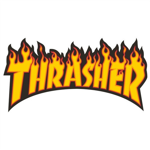 Thrasher Flame Logo Decal Sticker Assorted Colors Small
