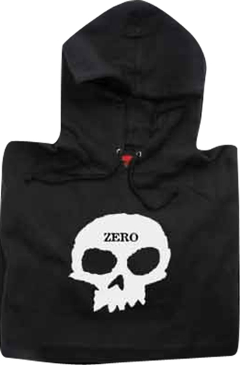 ZERO SKULL HOODIE SWT LARGE  BLACK