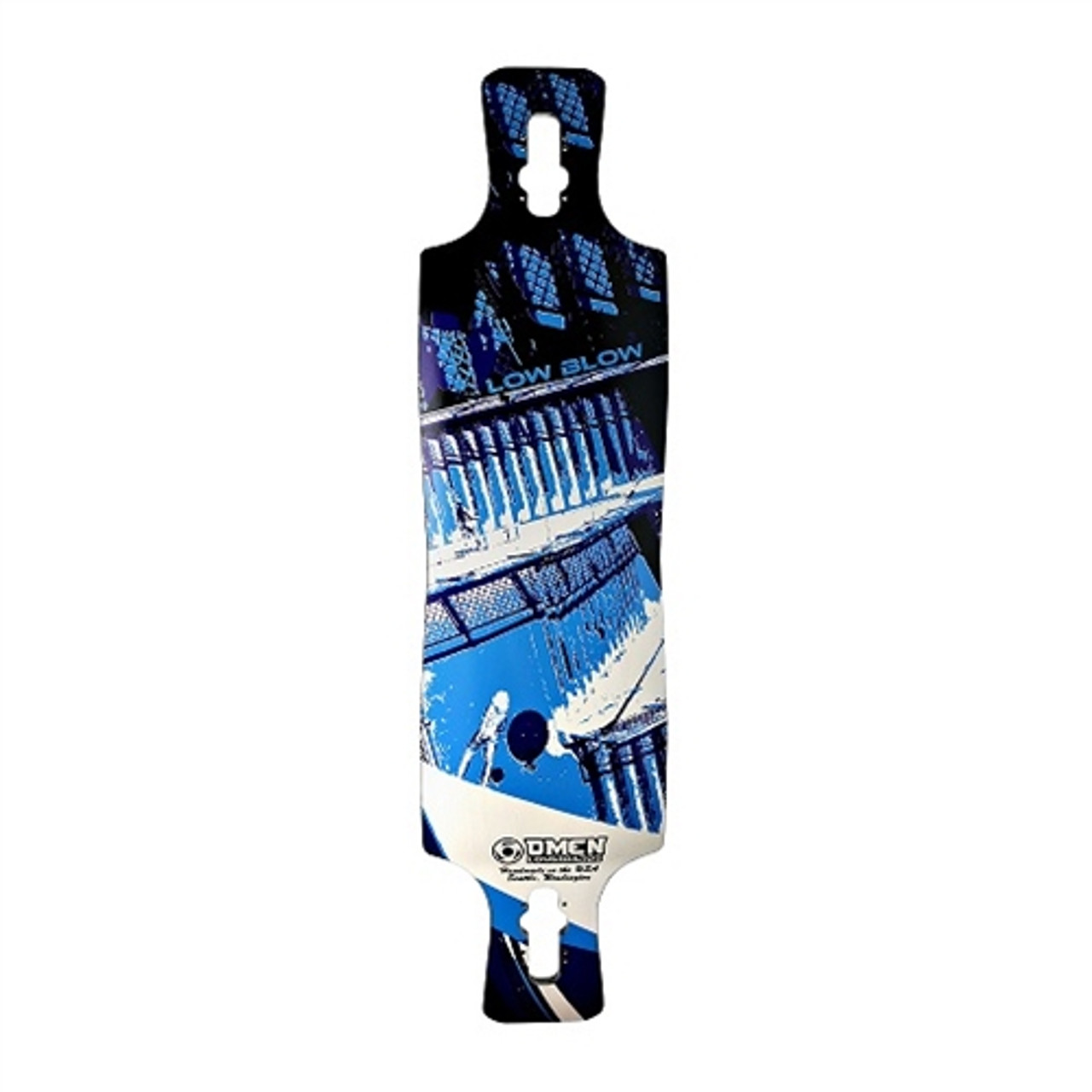 Omen Low Blow Longboard Deck Blue 41x9.75