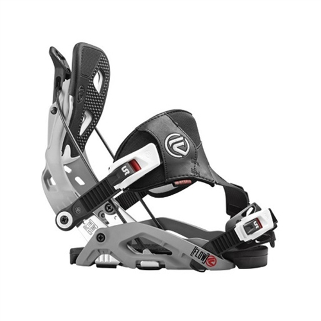 Flow Fuse Hybrid Snowboard Bindings Mens Grey M (4.5-8.5)