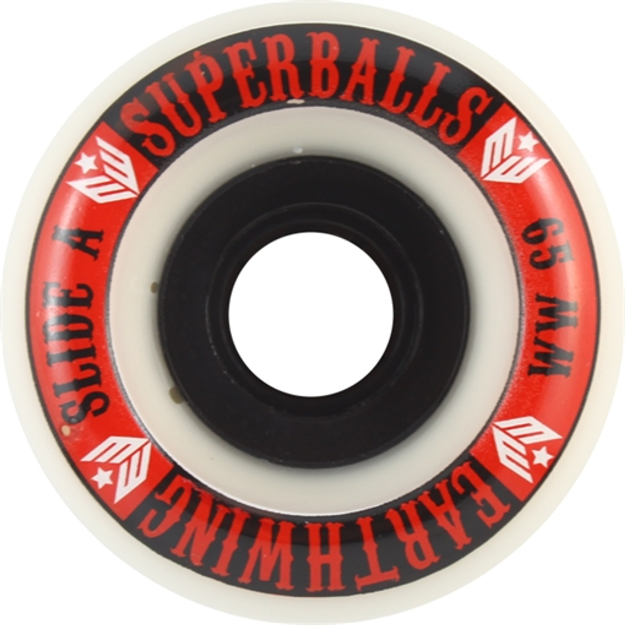 EARTHWING SUPERBALLS SLIDE-A 65mm 58d WHT BLK Skateboard Wheels