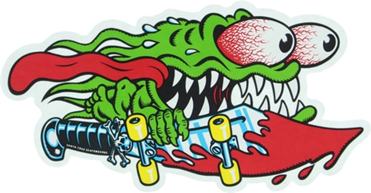 SANTA CRUZ SLASHER DECAL STICKER 6.25"x3.25"