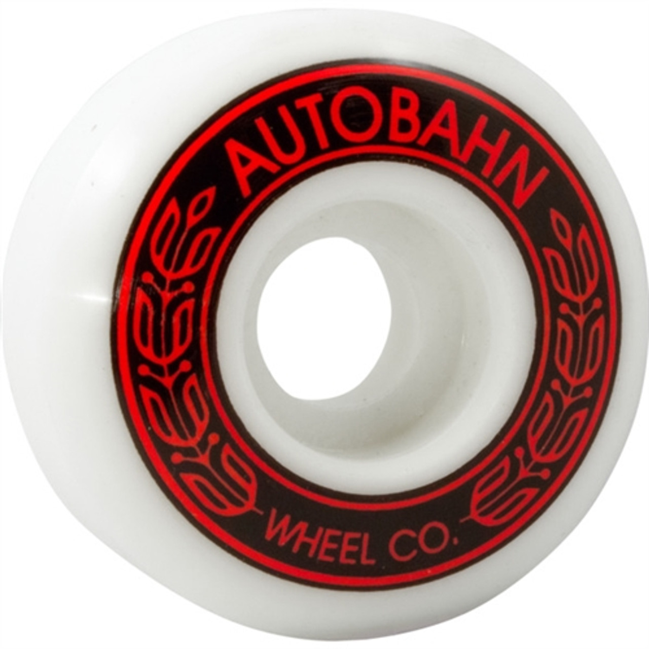 AutoBahn AB-S Skate Wheels White Black Red 53mm/99a Set