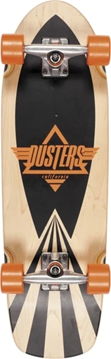 DUSTERS CAZH CRUISER SKATEBOARD COMPLETE-29.5 NAT/BLK/ORG