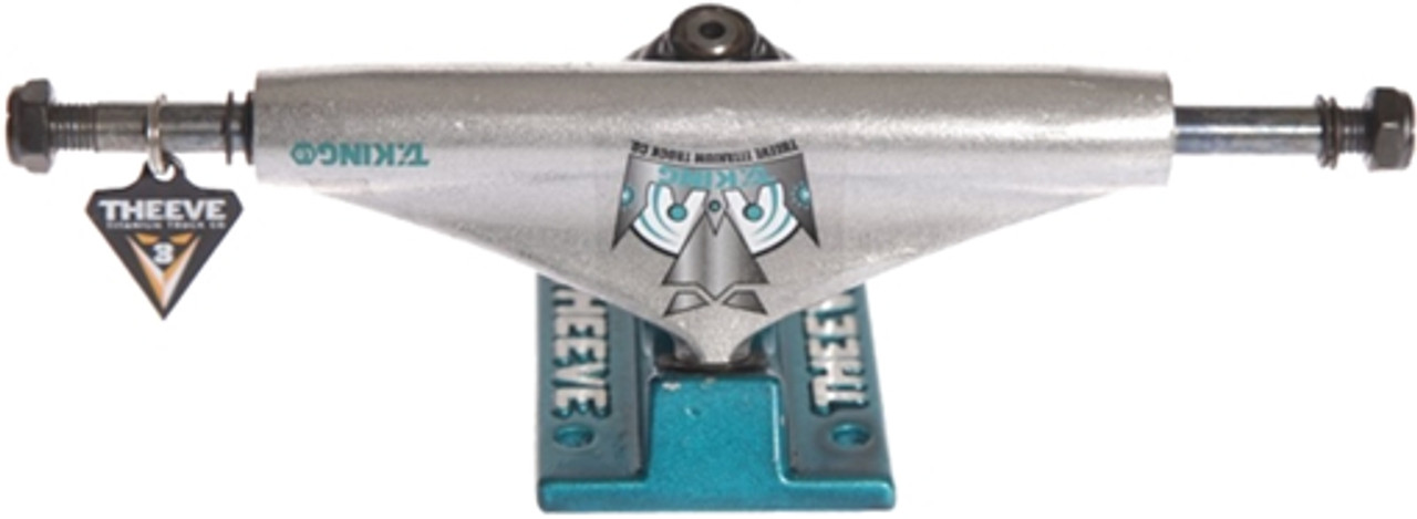 THEEVE LO TIKING 5.0 RAW/TEAL TRUCKS Set of 2 Trucks