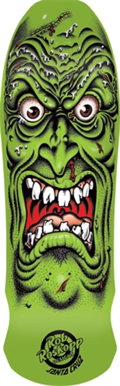 SANTA CRUZ ROSKOPP FACE Skateboard Deck-9.5x31 GREEN reissue