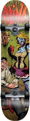 BLIND ZOMBIE WAITRESS SKATEBOARD COMPLETE-7.62