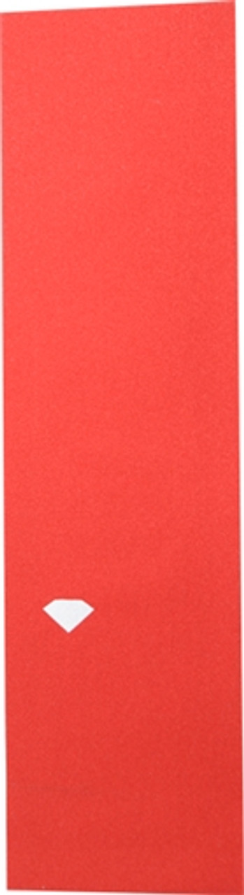 DIAMOND GRIP SINGLE SKATE GRIP SHEET RED/WHT LOGO