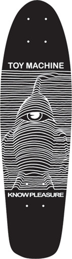 Toy Machine Toy Division Cruiser Skateboard Deck-8.25X30.25 Black