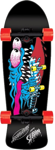 SANTA CRUZ SLASHER Skateboard Complete -10.1x31.13 BLK/BLUE