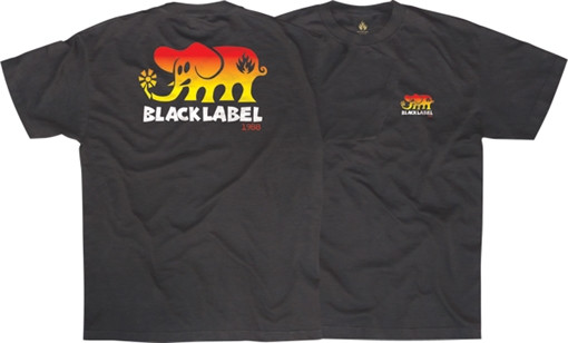 BLACK LABEL ELEPHANT FADE SS Tshirt SMALL BLACK