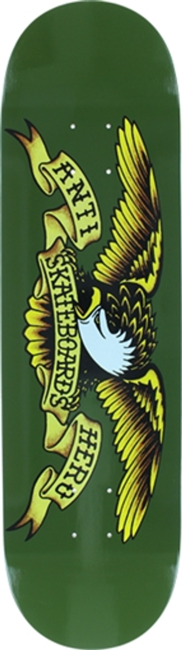 ANTI HERO CLASSIC EAGLE SKATEBOARD DECK-8.38 GREEN