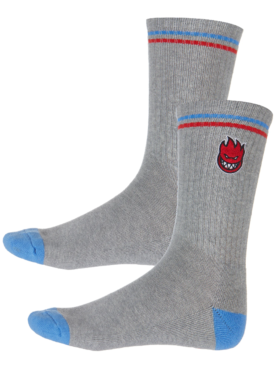 Spitfire Bighead Fill Socks Heather Black Red OneSize