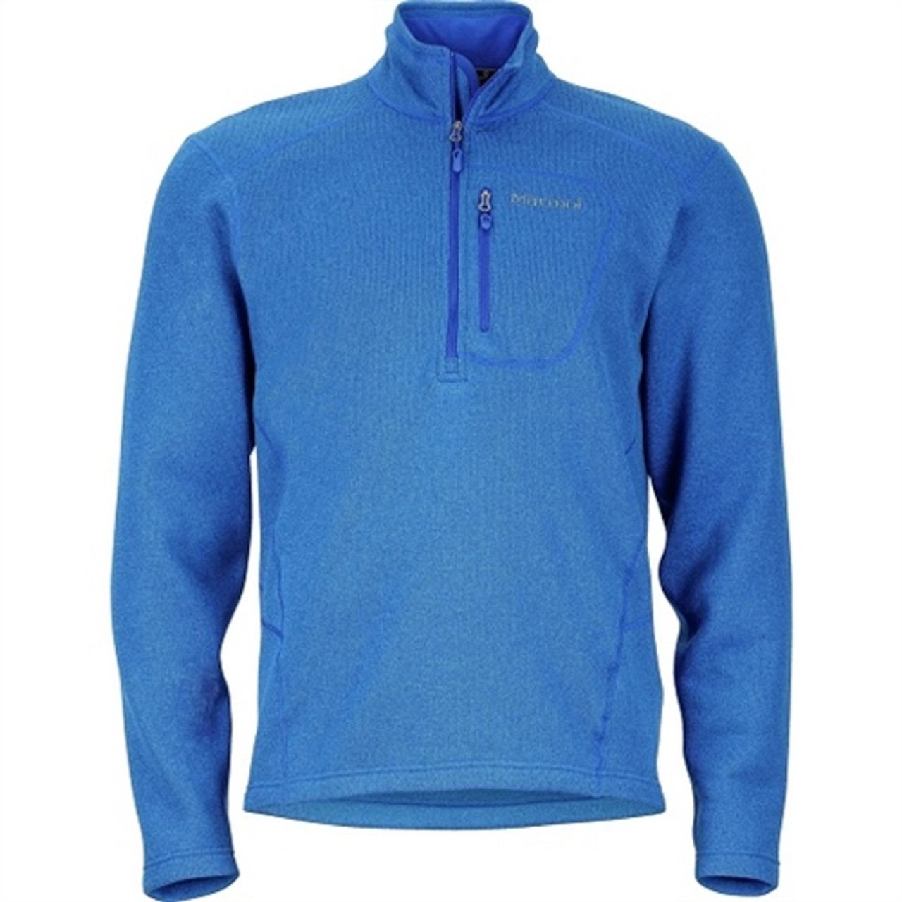 Marmot Drop Line Mens 1/2 Zip Sweater Fleece Surf Blue