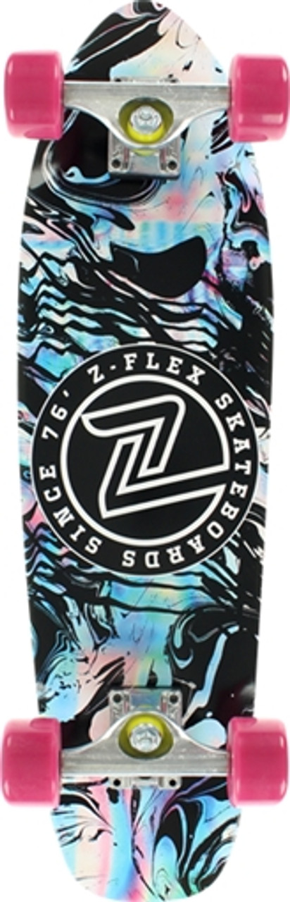 Z-FLEX ADAMS CRUISER SKATEBOARD COMPLETE-7.5x29.25 ACID BLK