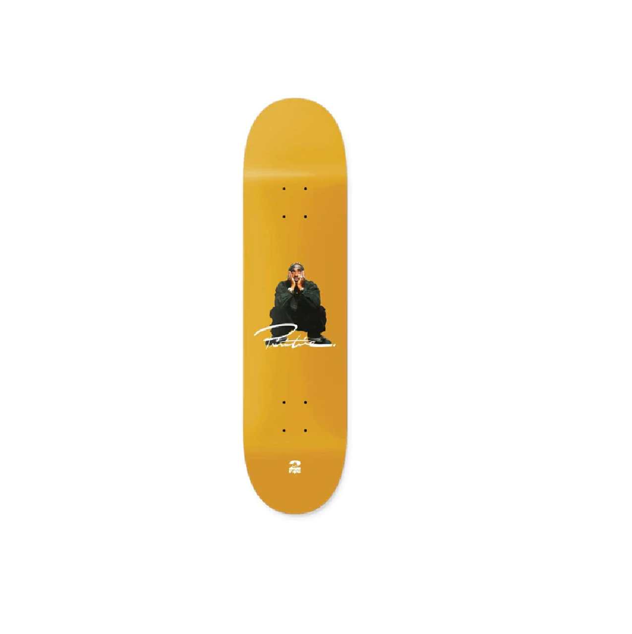 Primitive Tupac Shakur Skate Deck Gold 8.38