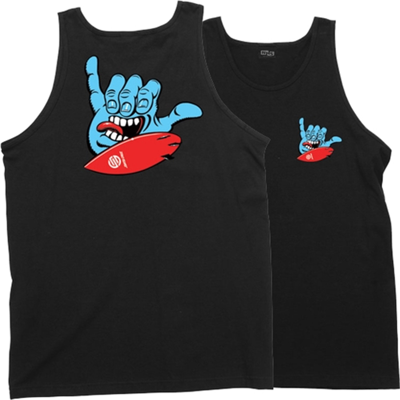 SANTA CRUZ SCREAMING SHAKA TANK TOP L-BLACK