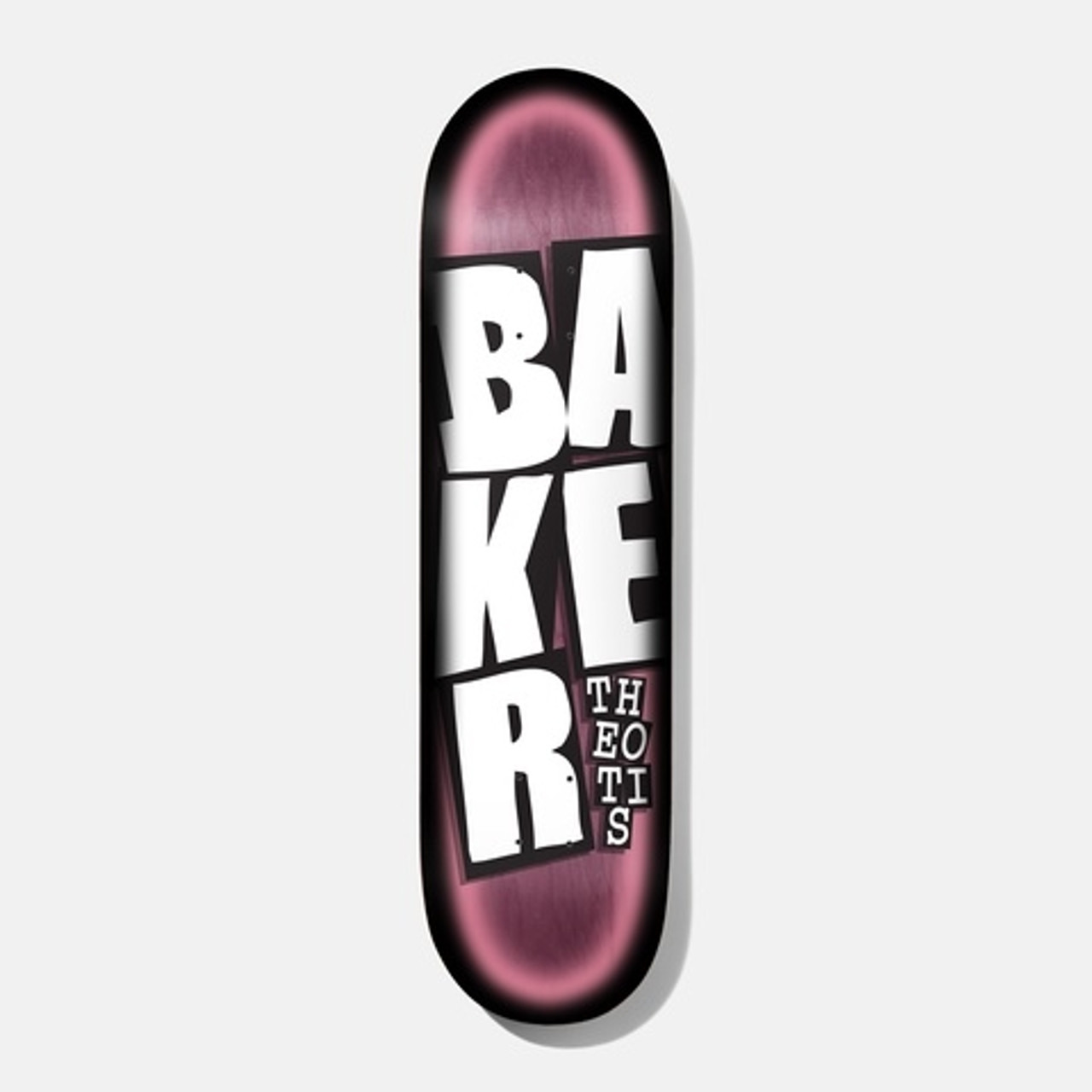 Baker TB Stacked Name Skate Deck Pink 8.47