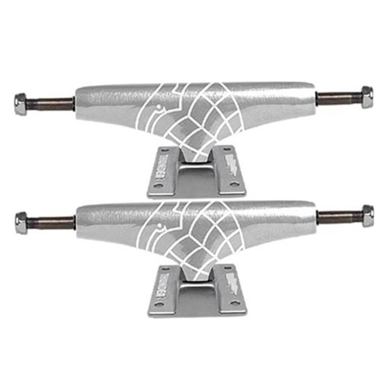 Thunder Trucks Light Polished Raw White 147 Hi Set