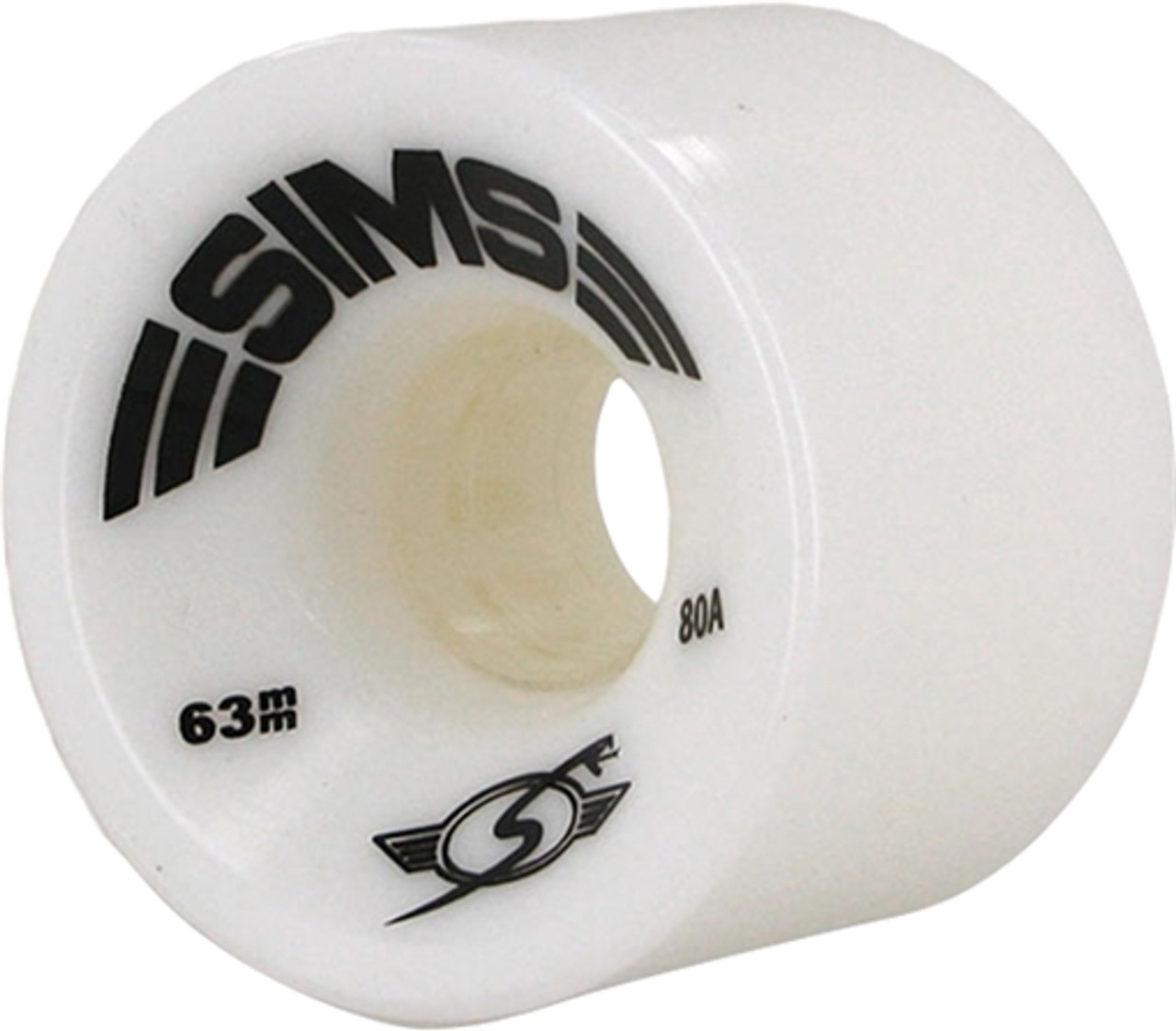 Sims Street Comp. 63Mm 80A-White Skateboard Wheels