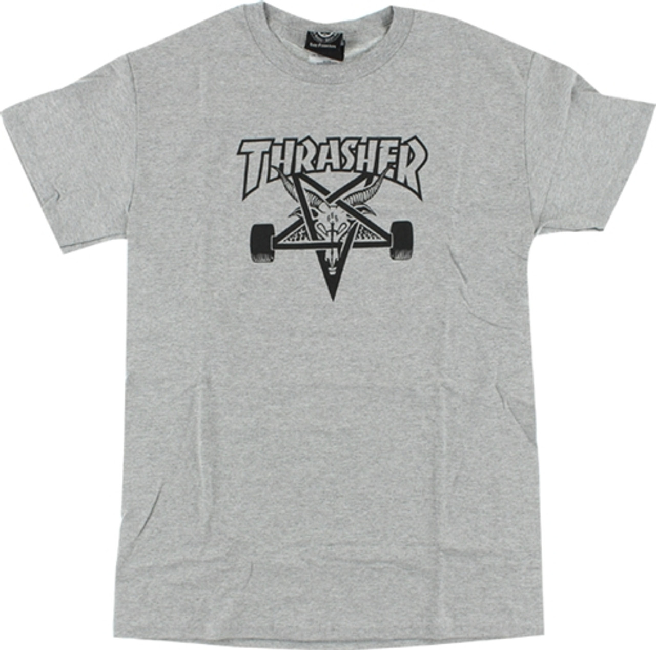 THRASHER SK8GOAT SS Tshirt LARGE  GREY