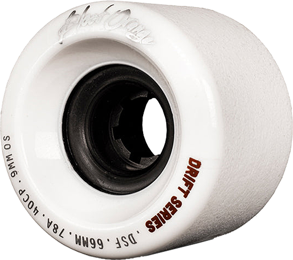 BLOOD ORANGE DRIFT 66mm 78a WHITE WHEELS SET