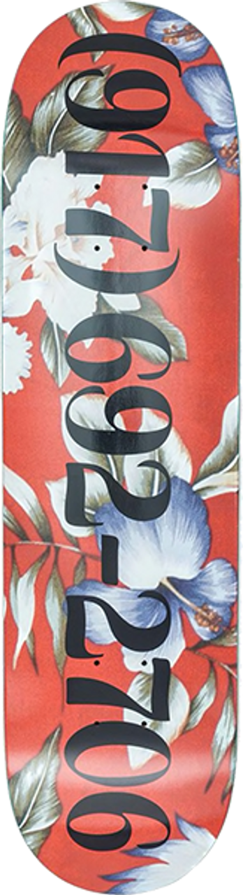 CALL ME 917 FLORAL SKATE DECK-8.25