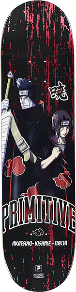 PRIMITIVE AKATSUKI SKATEBOARD DECK-8.0 RED