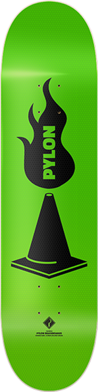 PYLON THE SICKLE SKATE DECK-8.5 GREEN