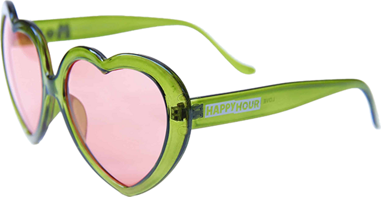 HAPPY HR HEART ONS MOSS GREEN PINK