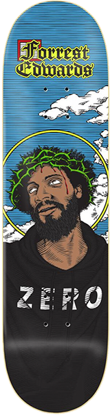 ZERO FORREST BLACK JESUS SKATEBOARD DECK-8.25