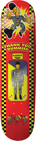 THANK YOU DAEWON DUMMIES SKATEBOARD DECK-8.38