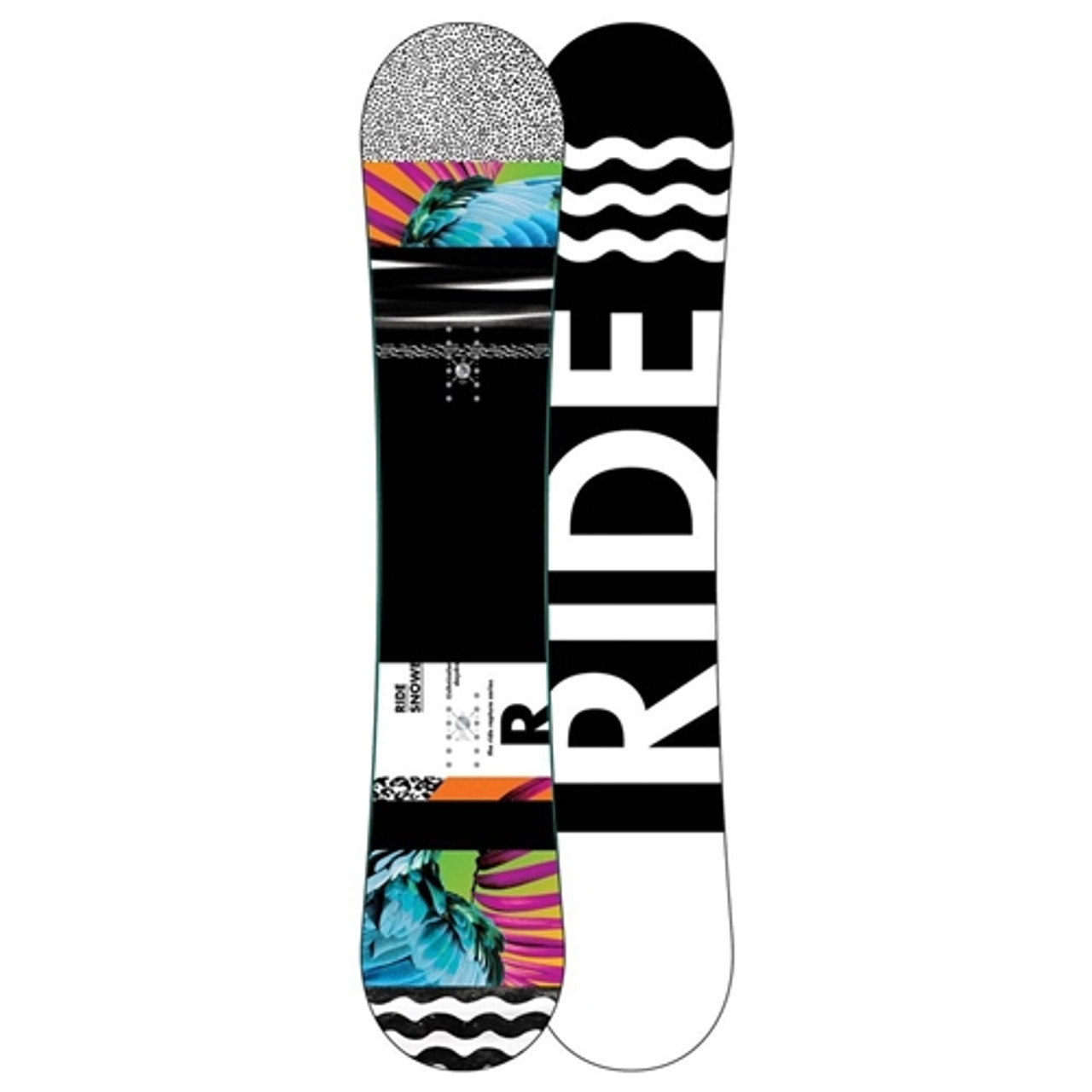 Ride Rapture Womens Snowboard Black Print 147