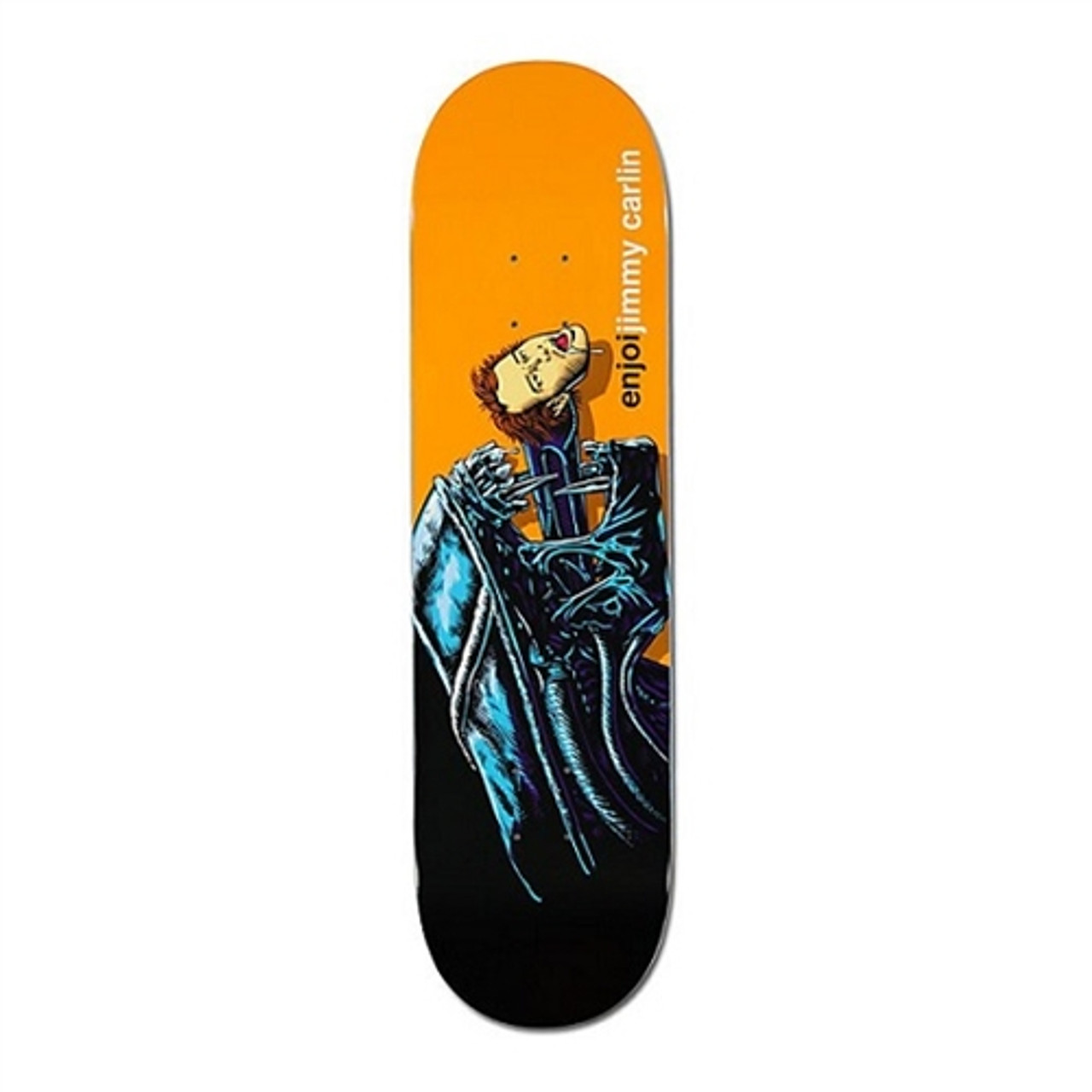 Enjoi Carlin Alien Skate Deck Black Orange 8.4 R7