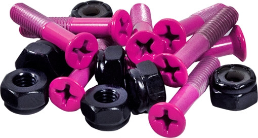 STANDARD 1" PHILLIPS (SET) PINK SKATE HARDWARE