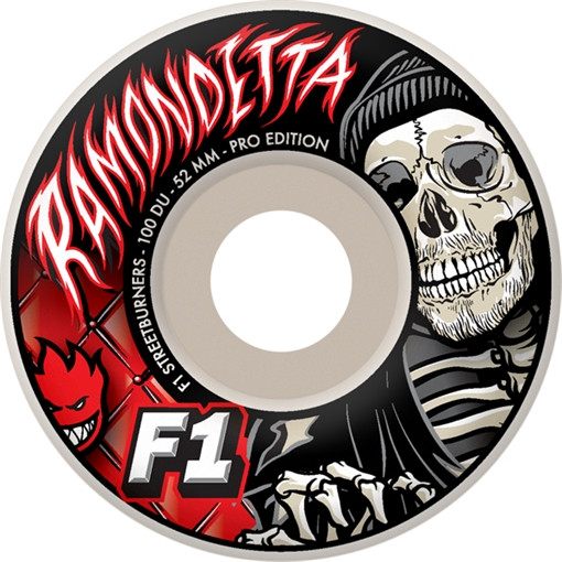Spitfire Ramondetta F1 Street Burners Shallow Graves 51Mm White