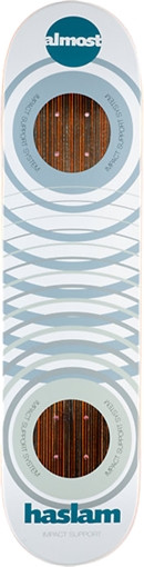 ALMOST HASLAM V3 IMPACT SKATEBOARD DECK -8.0 impact