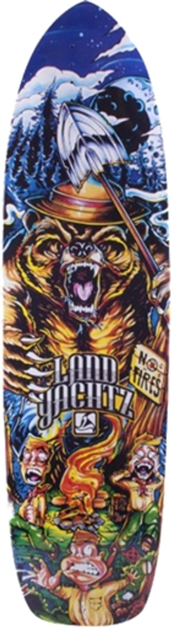 Landyachtz PEACEMAKER BEAR W SHOVEL Longboard Deck-9.7x36.5