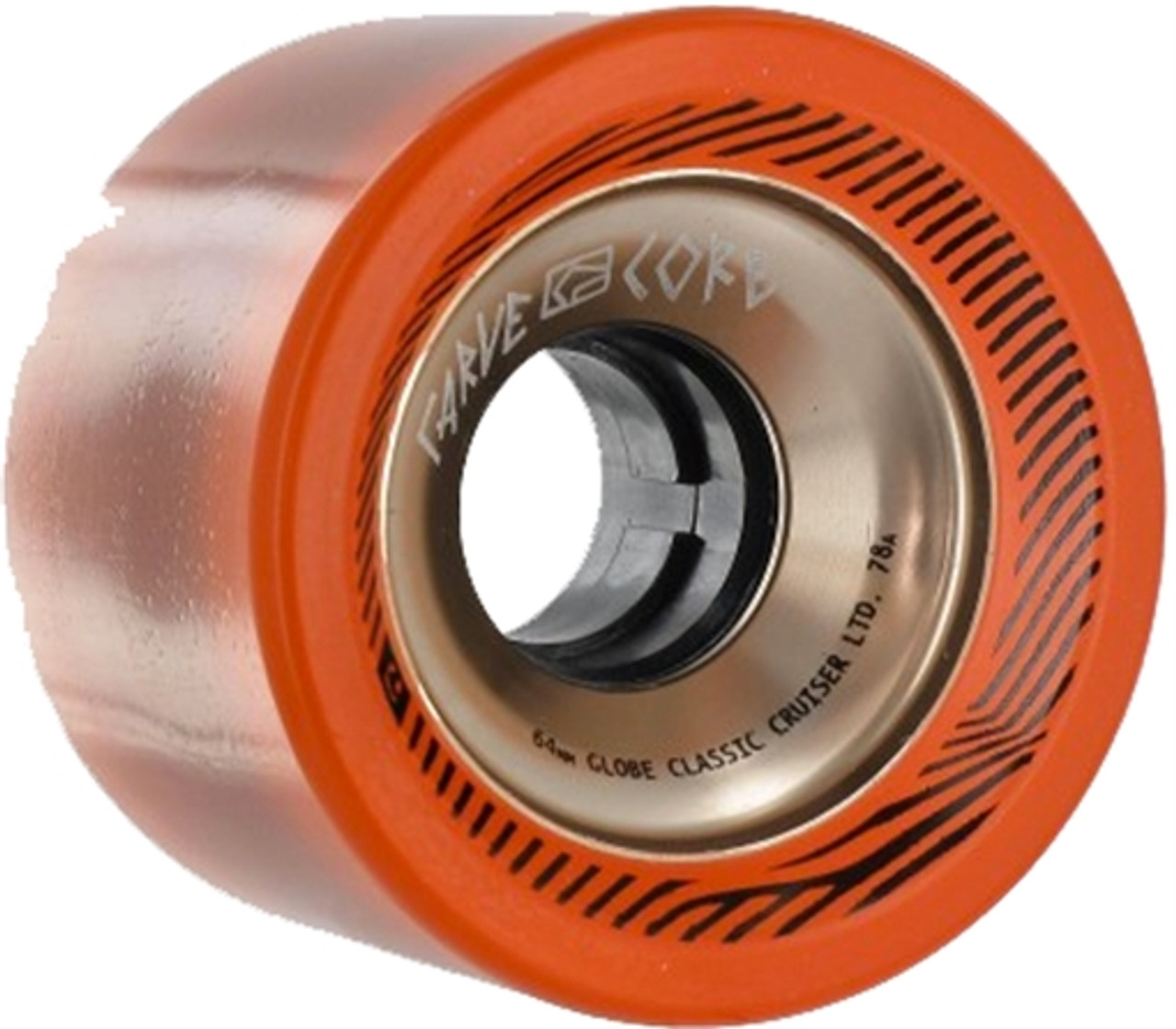 GLOBE CARVE CORE 64mm BLOOD ORANGE Skateboard Wheels