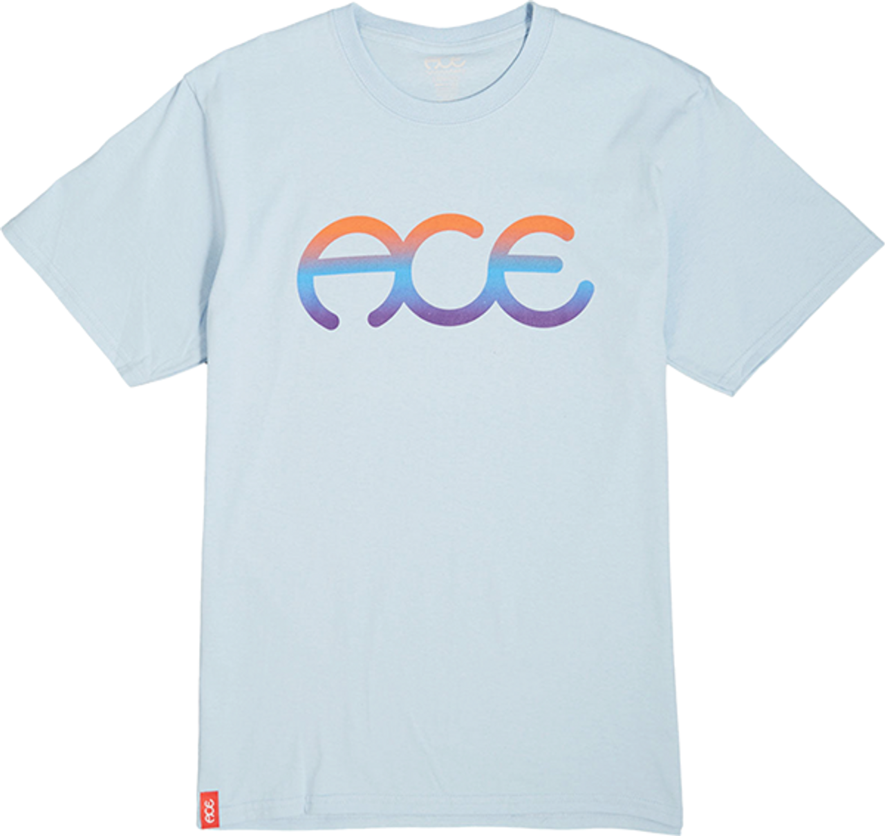 ACE RINGS SS TSHIRT LARGE  ANODIZED LIGHT BLUE