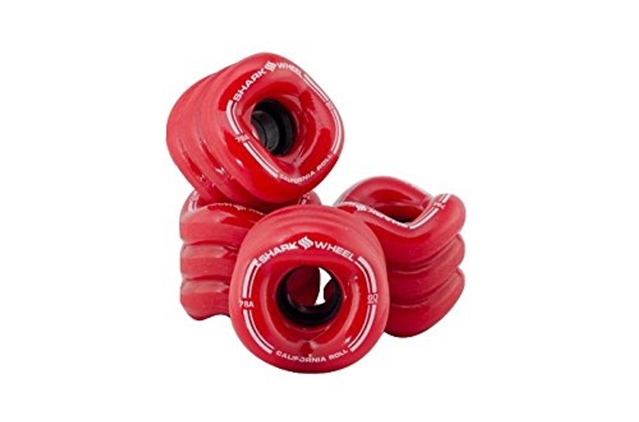 Shark Cali Roll Sidewinder Wheels Red 60mm 78a