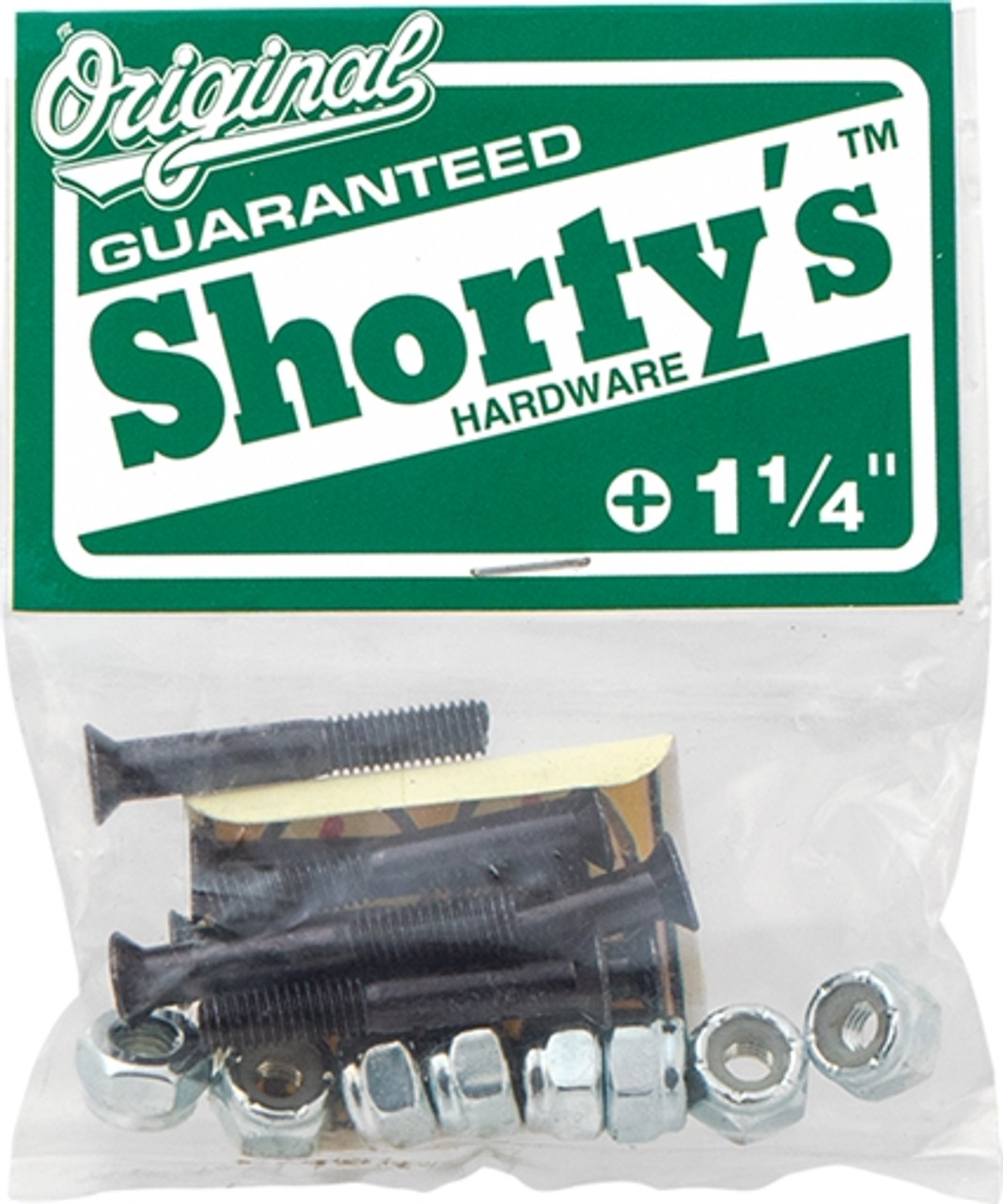 SHORTYS 1-1/4"  SINGLE SET PHILLIPS SKATE HARDWARE