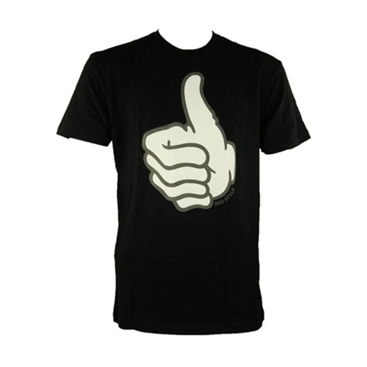 Bro Style Thumbs Up T Shirt Black