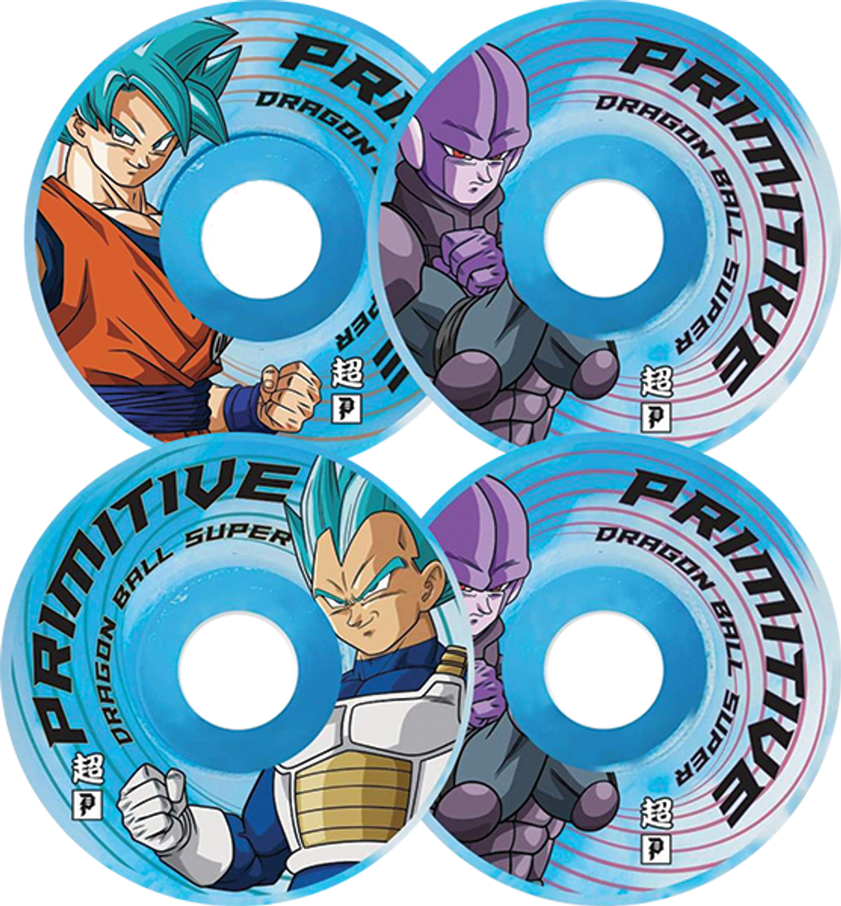 PRIMITIVE DBS2 52mm SURVIVAL TEAM BLUE WHEELS SET