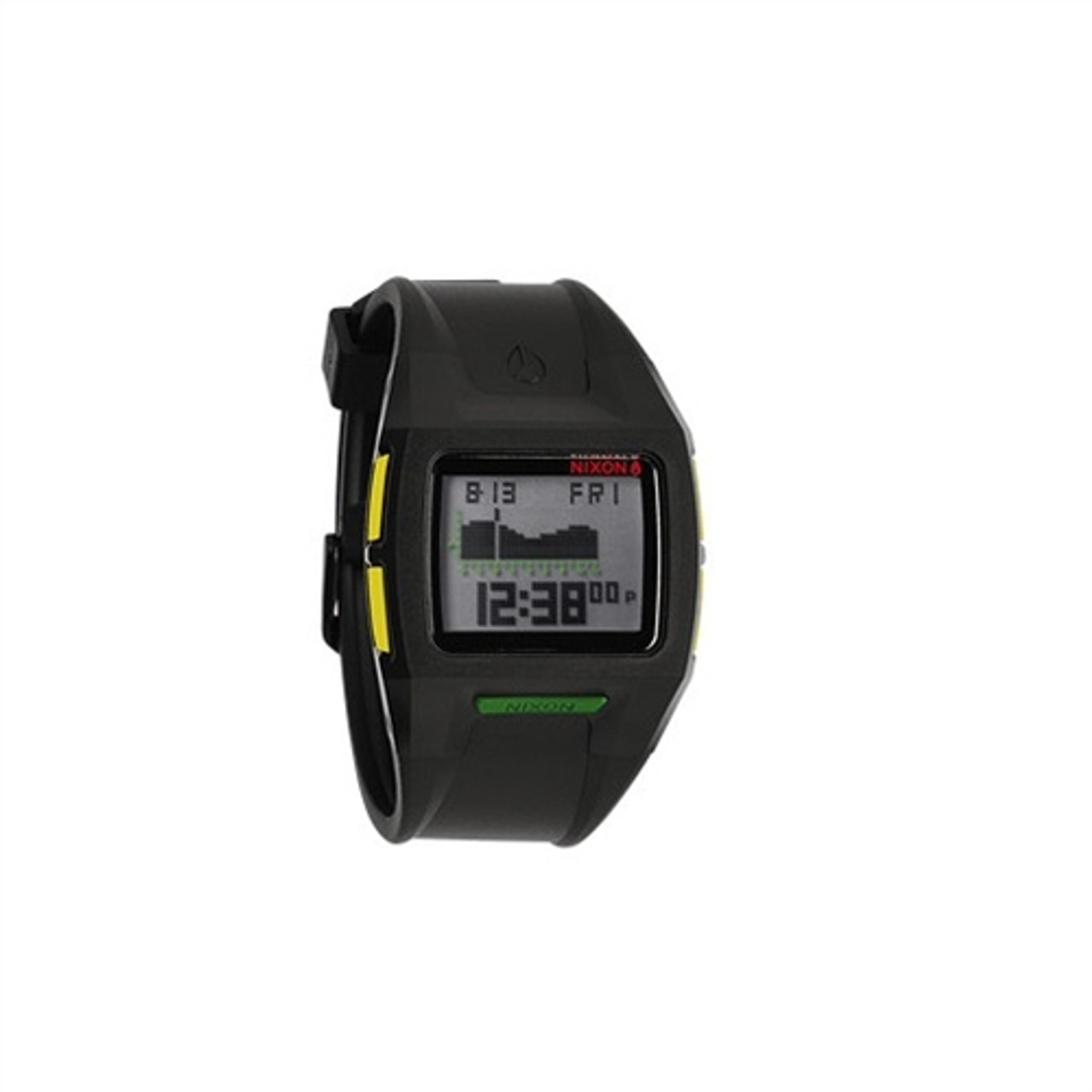 NIXON Lodown II Black Rasta Watch