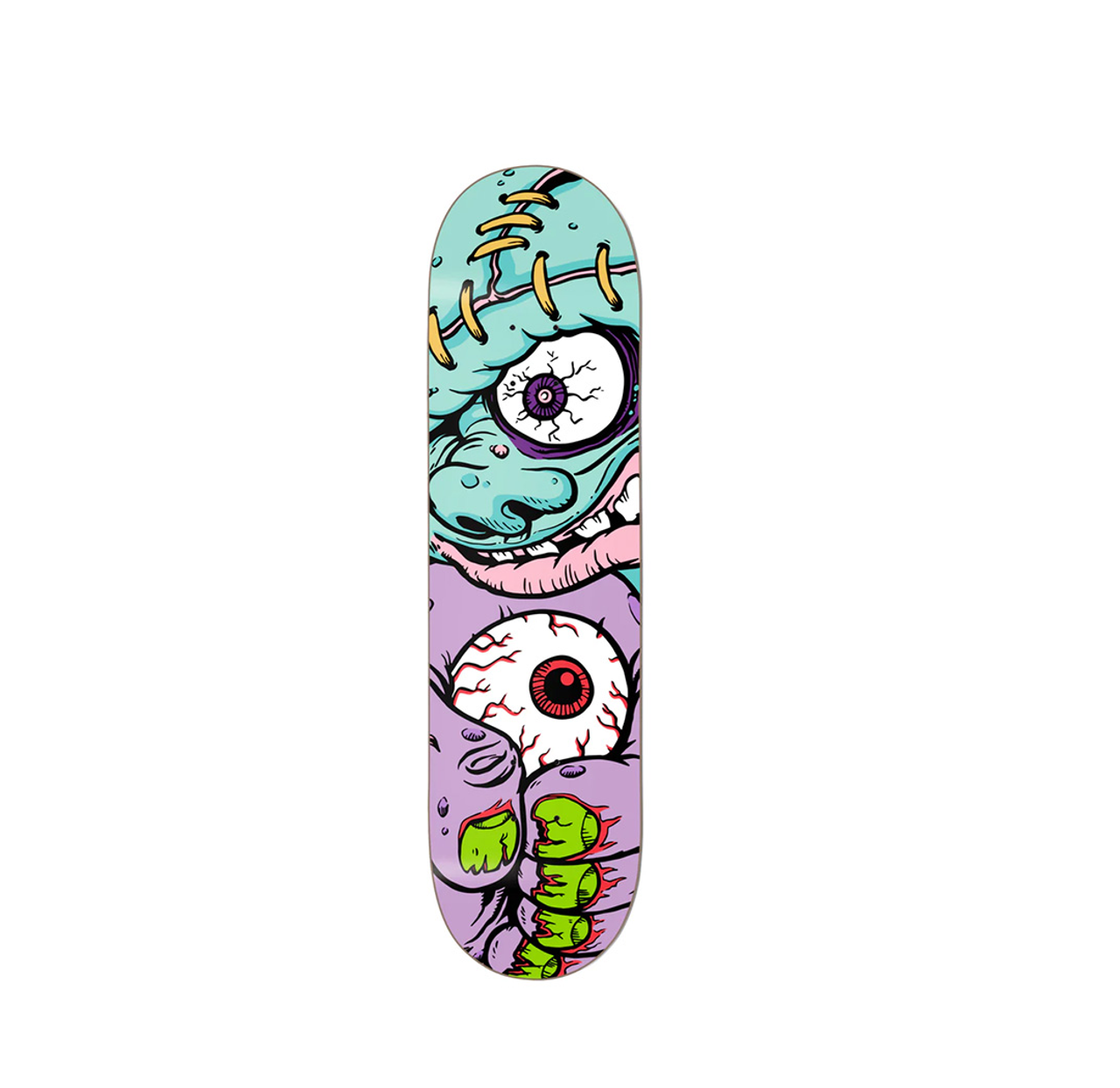 Darkstar Madballs Fist Face Skateboard Deck Purple 8.0